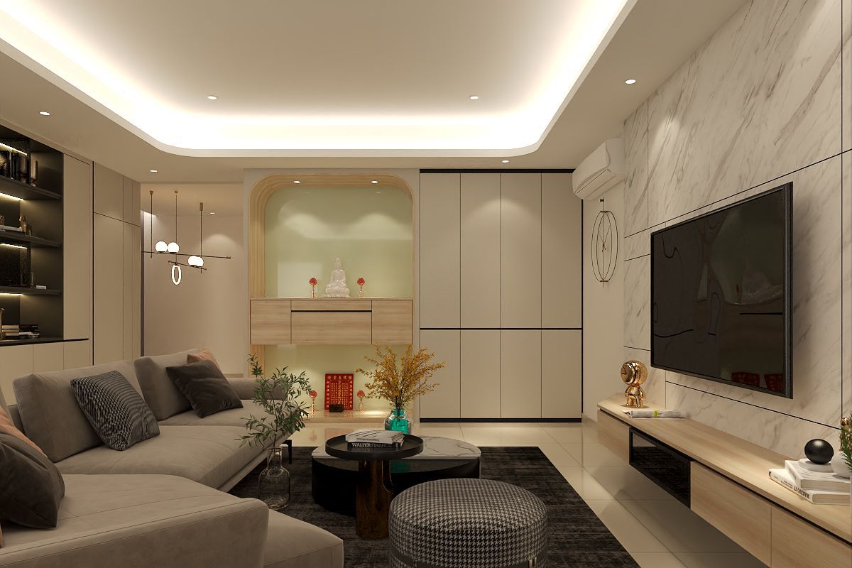 Living Room Design & Family Space Design