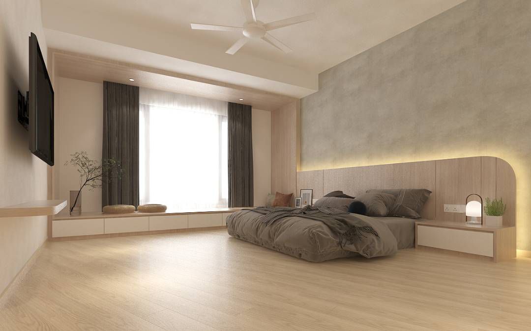 Wooden Bedroom Design & Muji Bedroom Concept Renovation 